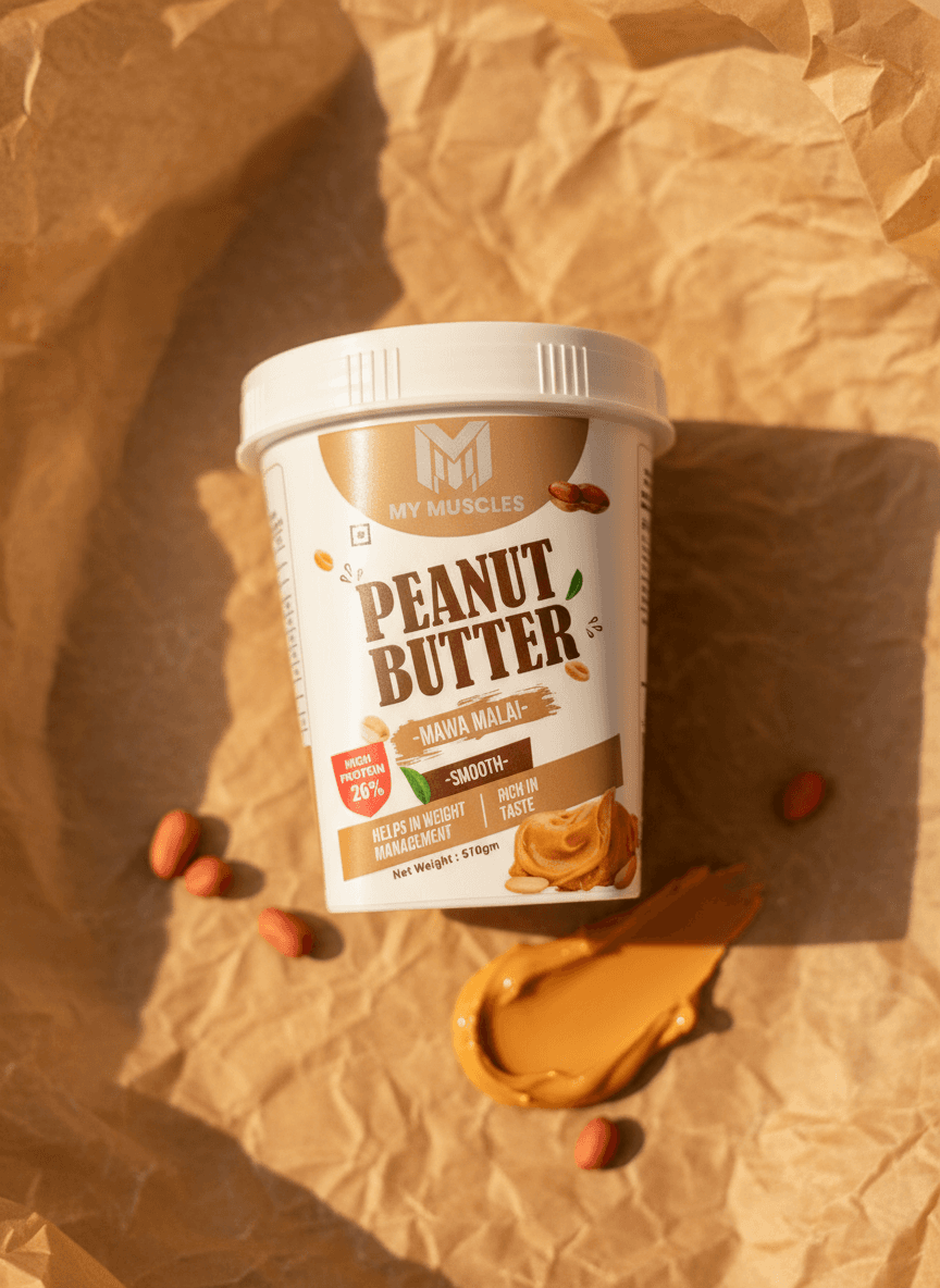 MY MUSCLES Peanut Butter – Mawa Malai high protein peanut butter