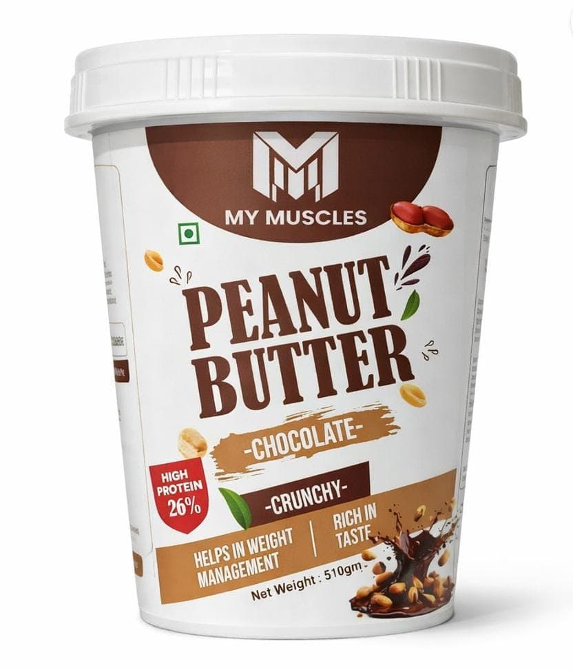 MY MUSCLES Peanut Butter – Chocolate high protein peanut butter